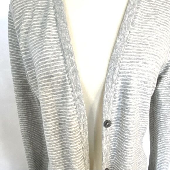 JAMES PERSE LONG BUTTON FRONT FLEECE CARDIGAN - Picture 5 of 15